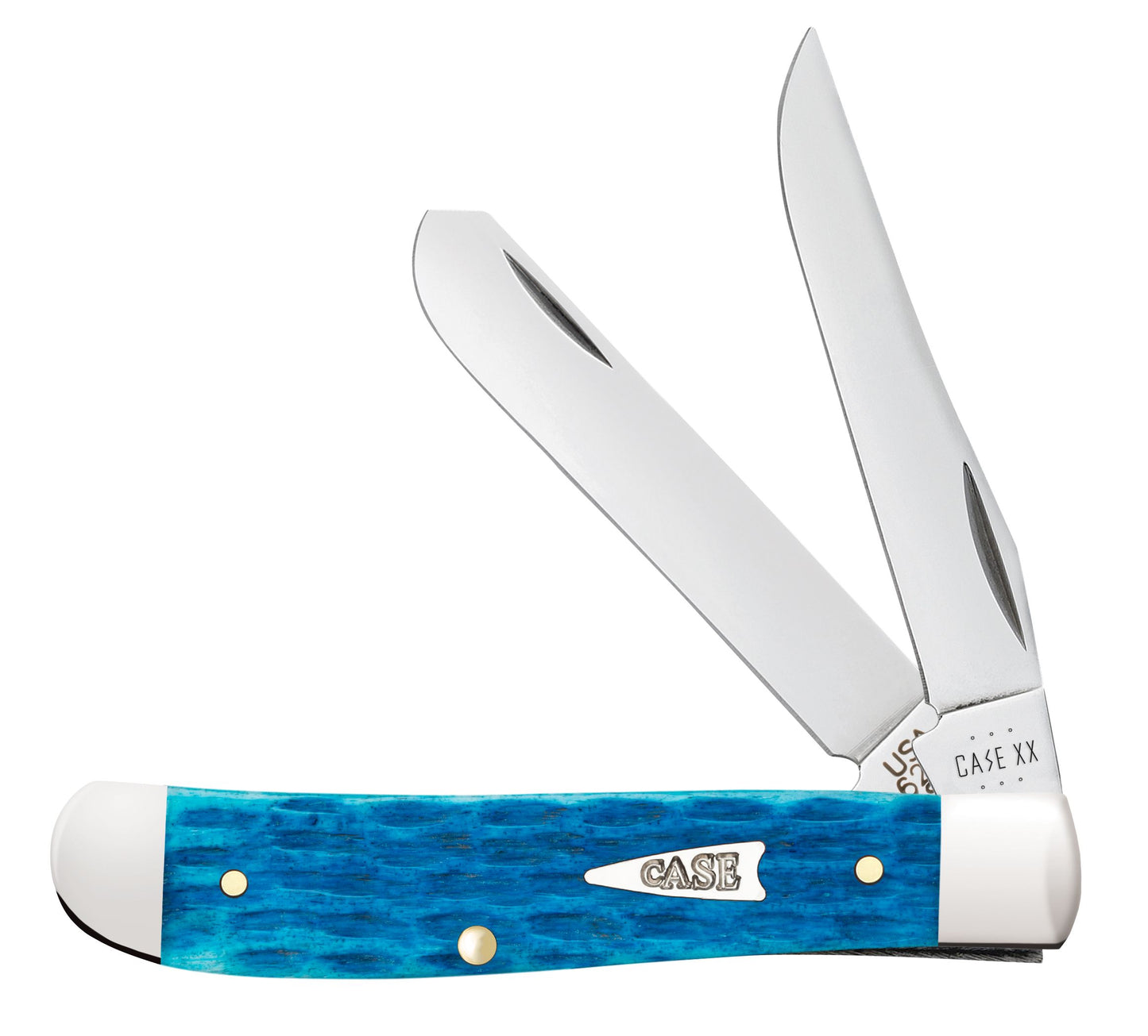Case Knife Sky Blue Jig Mini Trapper 50641