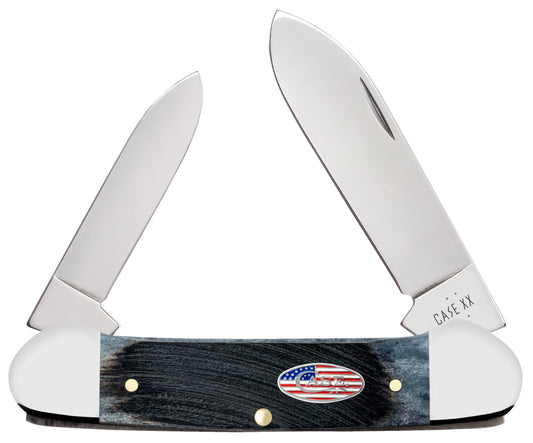 Case Knife Gray Bone Sawcut Canoe 53065