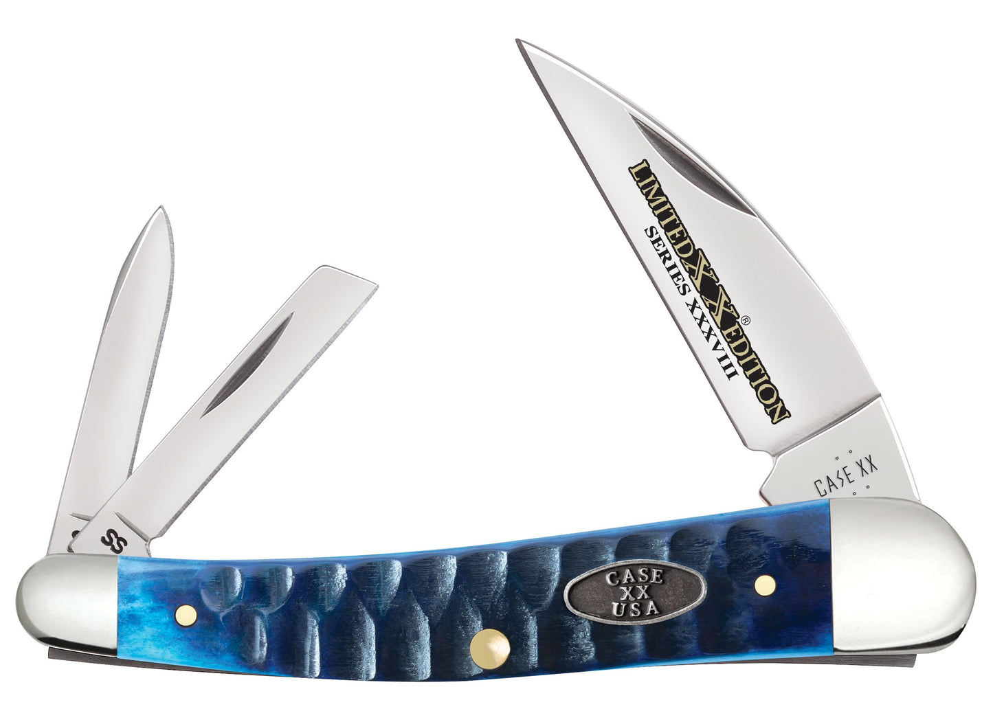 Case Kinfe Limited XX Edition Ocean Blue Bone Gator Seahorse Whitler 53983