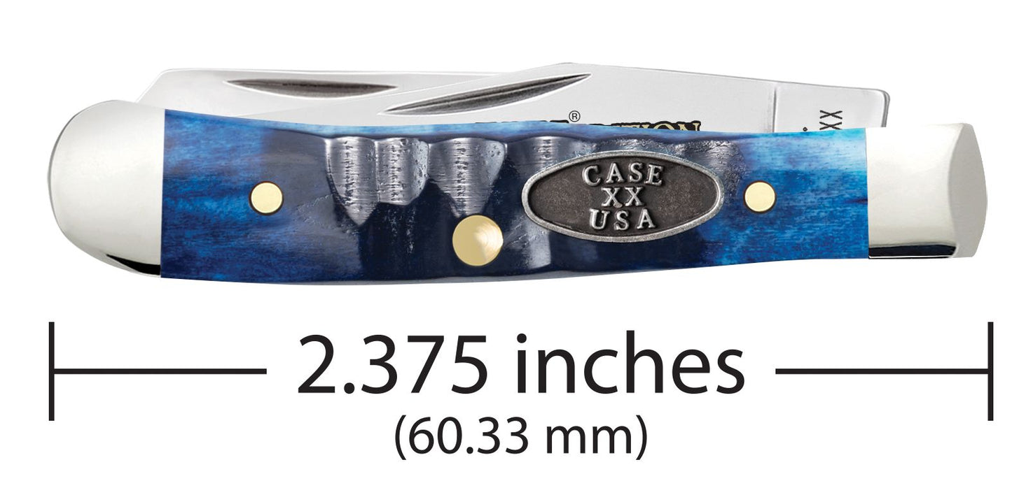 Case Kinfe Limited XX Edition Ocean Blue Bone Gator Tiny Trapper 53984