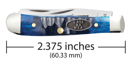 Case Kinfe Limited XX Edition Ocean Blue Bone Gator Tiny Trapper 53984