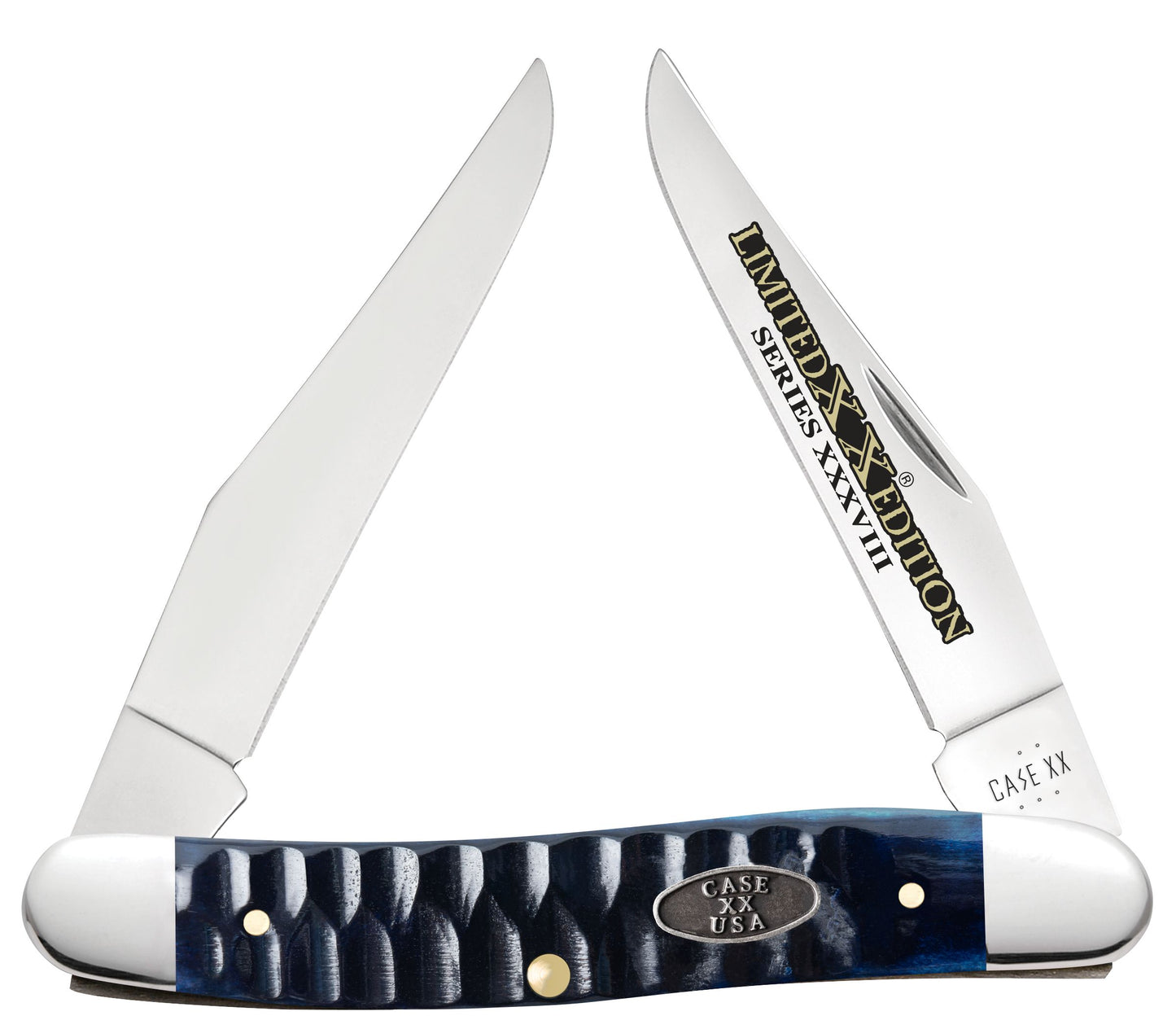Case Kinfe Limited XX Edition Ocean Blue Bone Gator Muskrat 53985