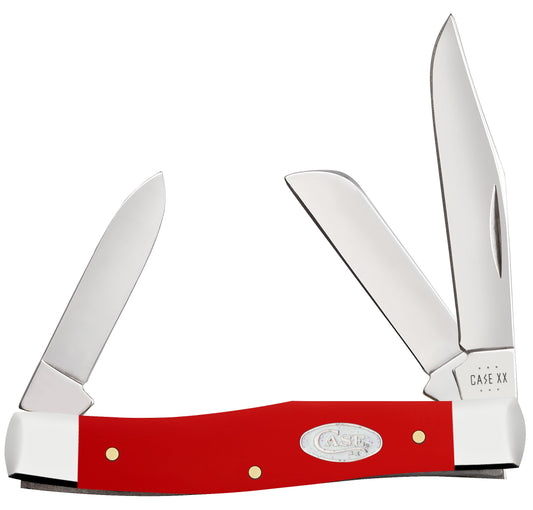 Case Knife SparXX Red Synthetic Medium Stockman 56982