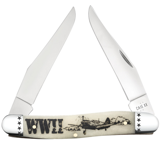 Case Knife WWII Natural Bone Muskrat 58490