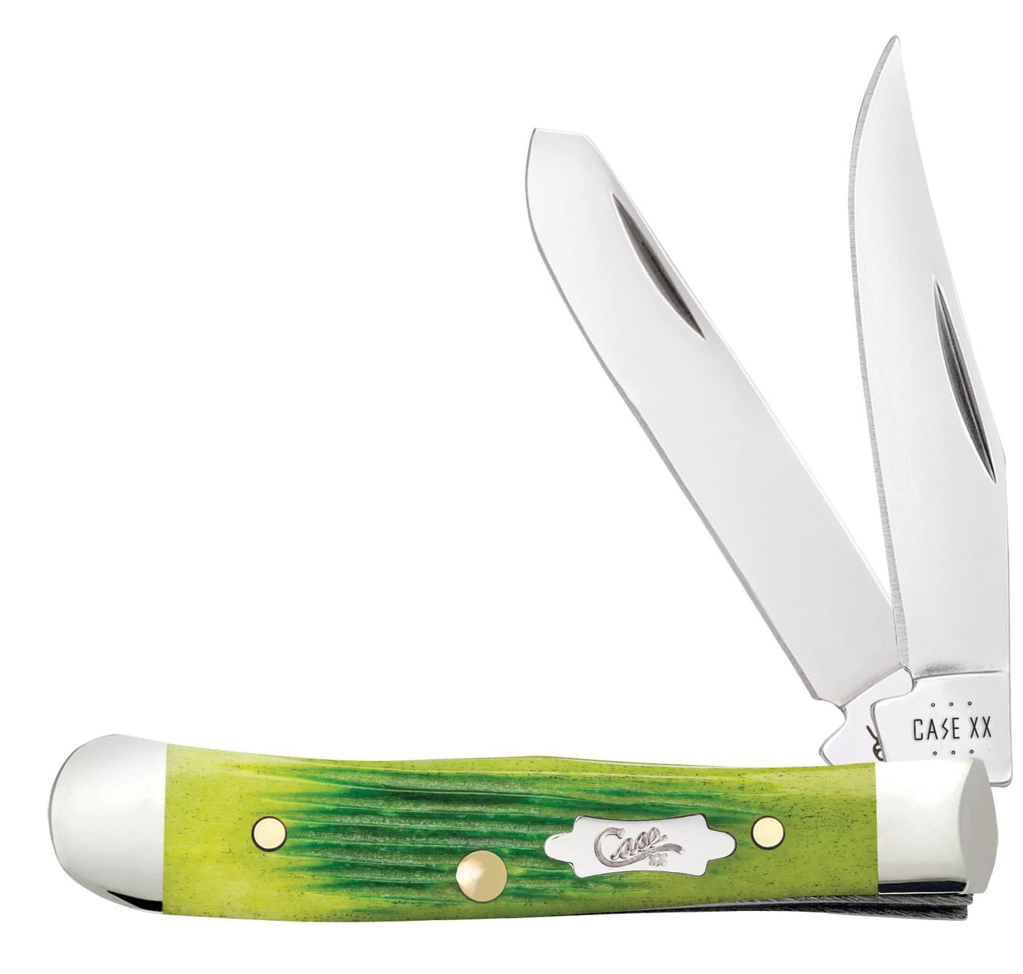 Case Knife Lime Green Tiny Trapper 61046