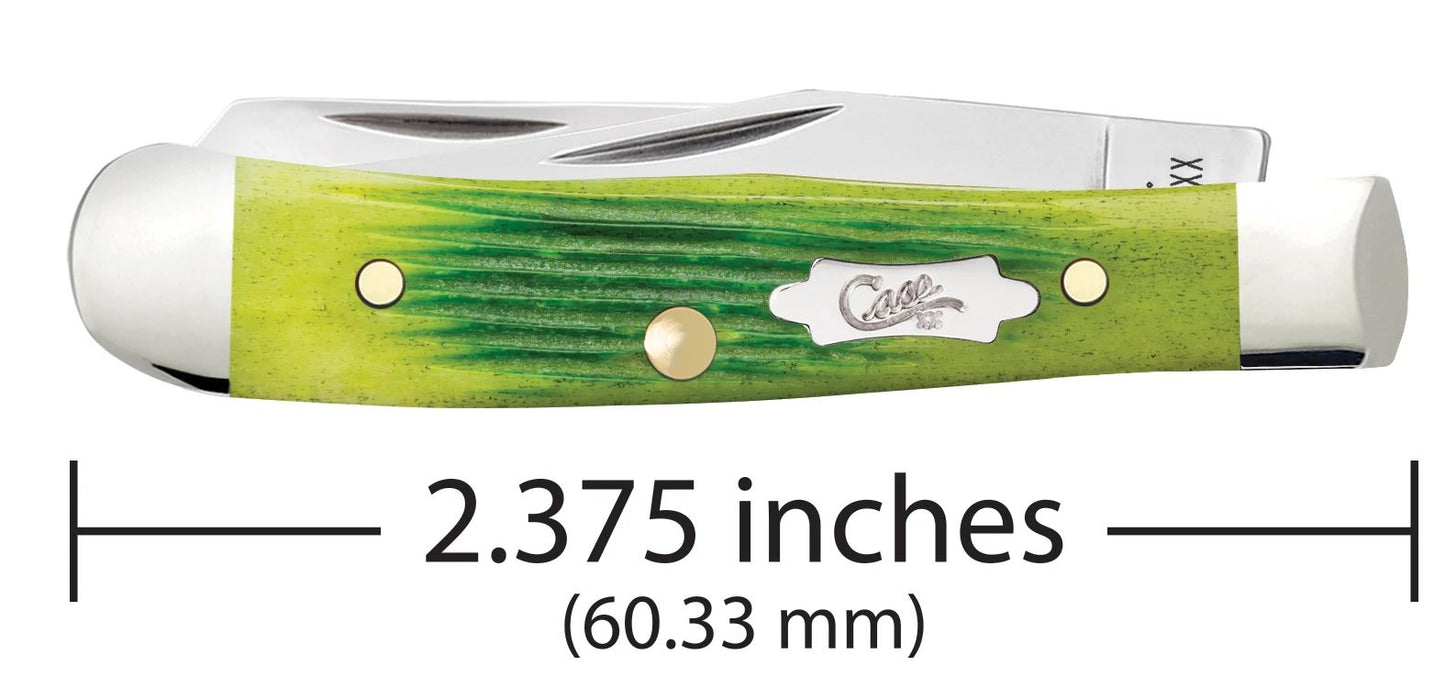 Case Knife Lime Green Tiny Trapper 61046