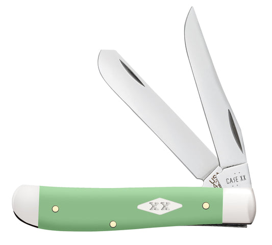 Case Knife Mint Green Synthetic Smooth Mini Trapper 63831