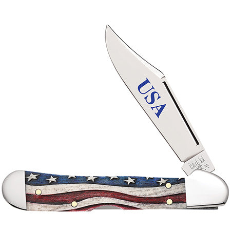 Case Knife Star Spangled Mini Copperlock 64141