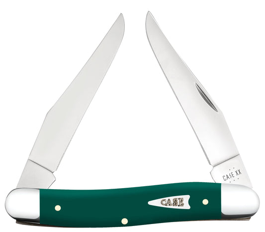 Case Knife Spruce Green Synthetic Muskrat 64533