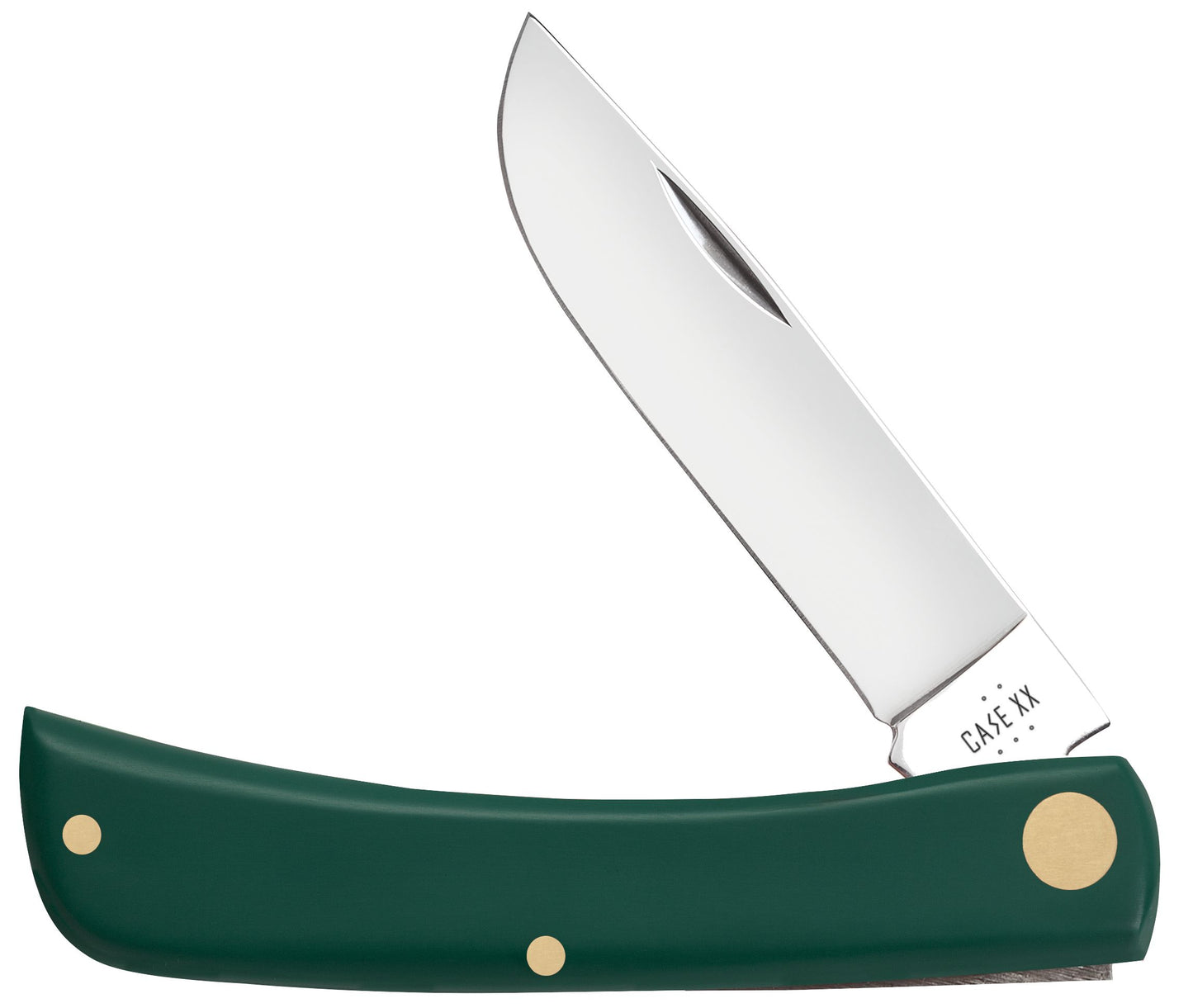 Case Knife Spruce Green Synthetic Sod Buster 64536