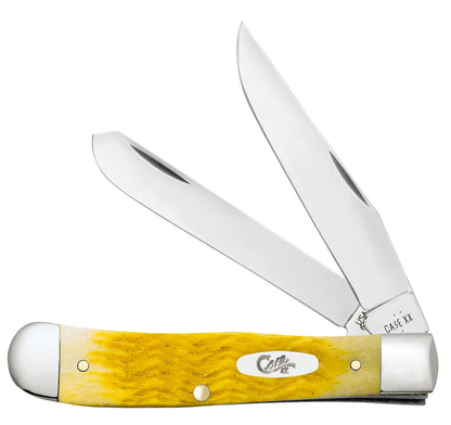 Case Knife Yellow Bone Platts Jig Trapper 75310