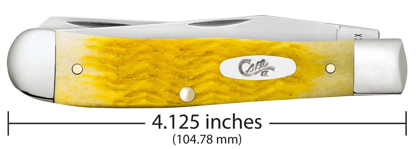 Case Knife Yellow Bone Platts Jig Trapper 75310