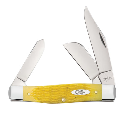 Case Knife Yellow Bone Platts Jig Large Stockman 75311