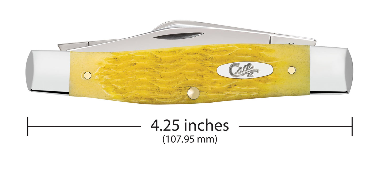 Case Knife Yellow Bone Platts Jig Large Stockman 75311