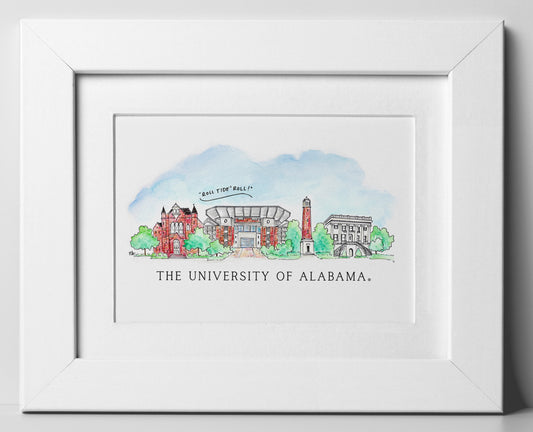 Alabama Skyline 8x10 Print