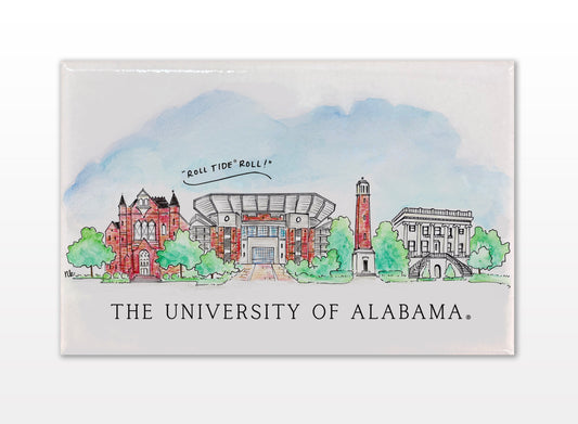 Alabama Skyline Magnet