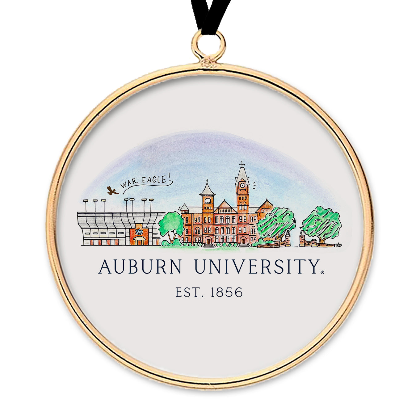 Auburn Skyline Ornament