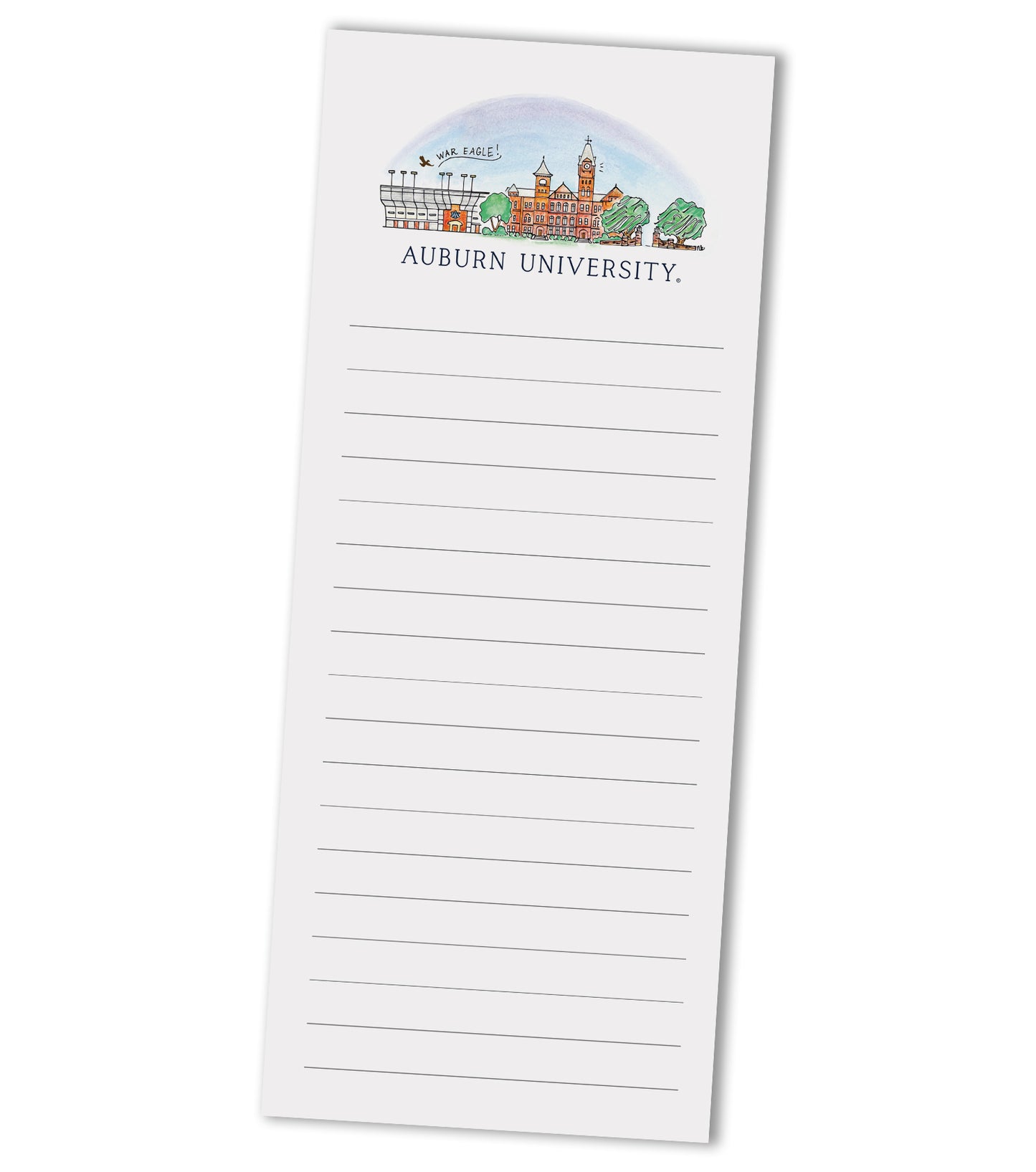 Auburn Skyline Notepad