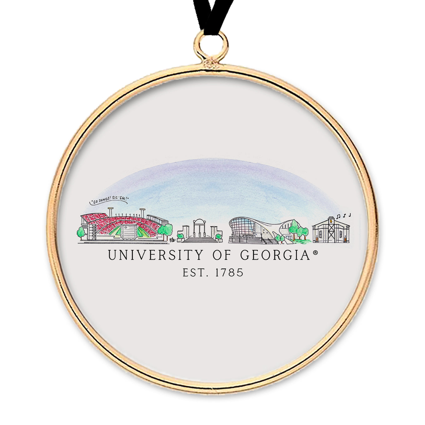 Georgia Skyline Ornament