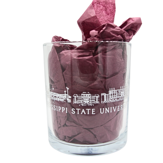 Mississippi State Skyline Glass