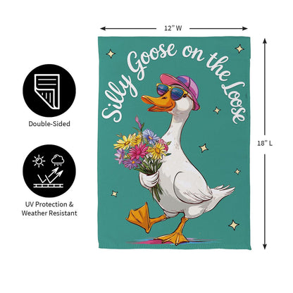 Silly Goose Garden Flag