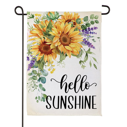 Hello Sunshine Garden Flag