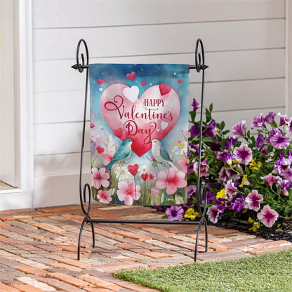 Lovebirds Garden Flag
