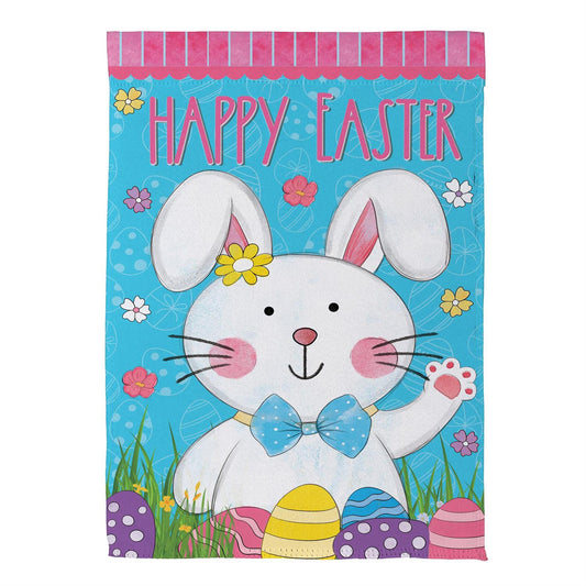 Bowtie Bunny Garden Flag