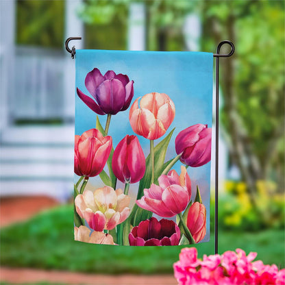Tulip Palooza Garden Flag