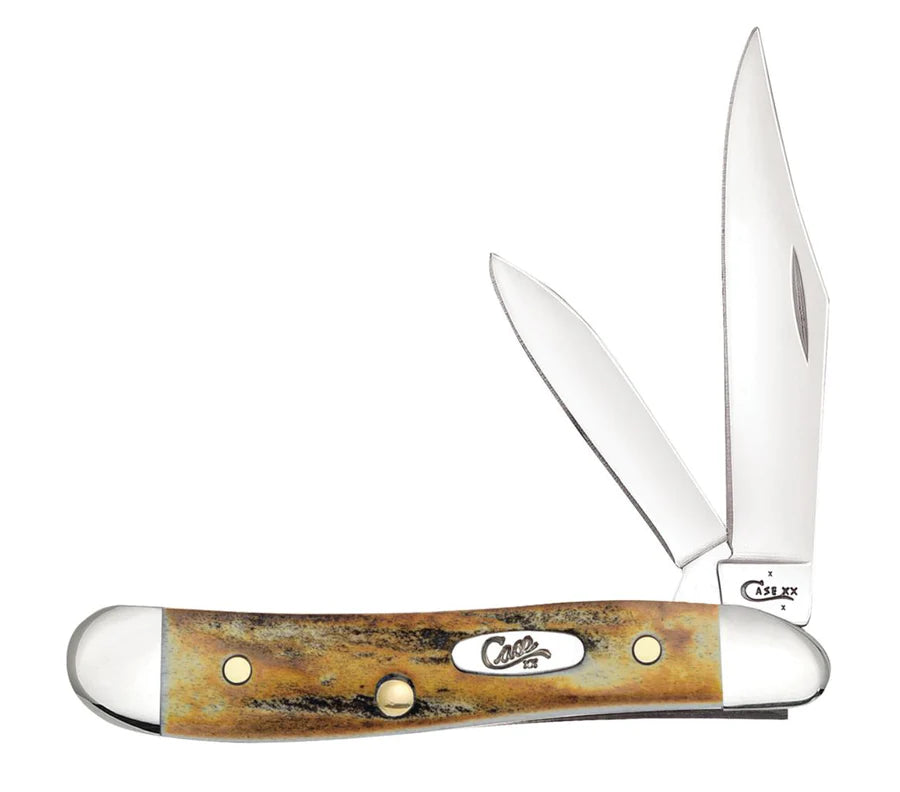 Case Knife Genuine Stag Peanut 00048