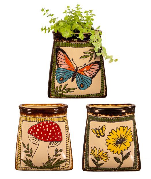 Ceramic Mini Wall Pocket Planter