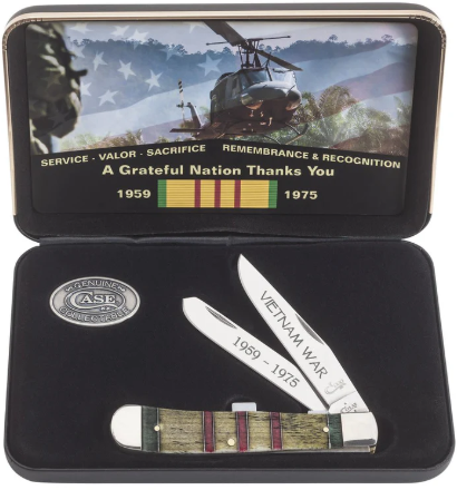 Case Knife Vietnam Natural Bone Trapper w/Box 22040
