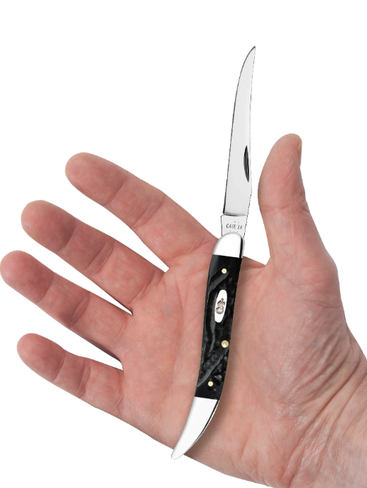 Case Knife Black Synthetic Rough Jig Medium Texas Toothpick 18242
