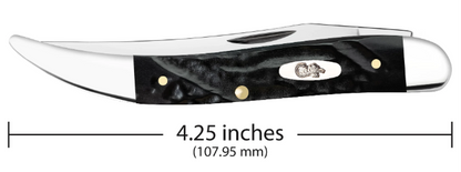 Case Knife Black Synthetic Rough Jig Medium Texas Toothpick 18242