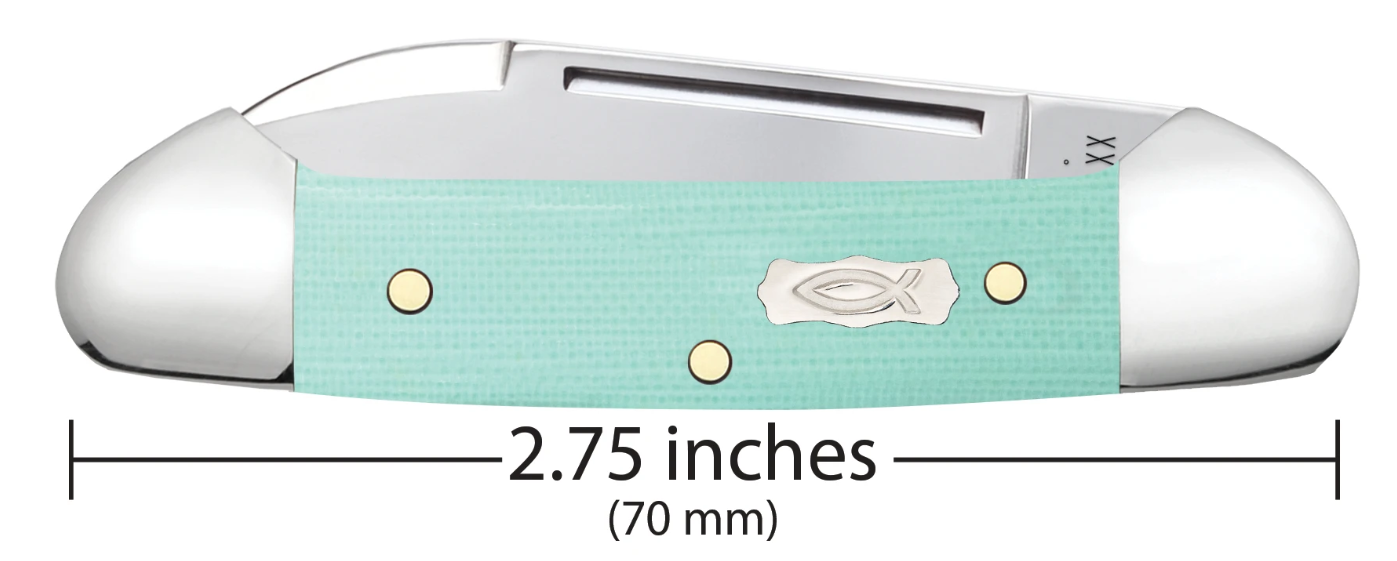 Case Knife Seafoam Green G10 Baby Butterbean 18107