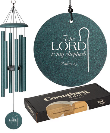 Corinthian Bells Psalms 23 36" Green