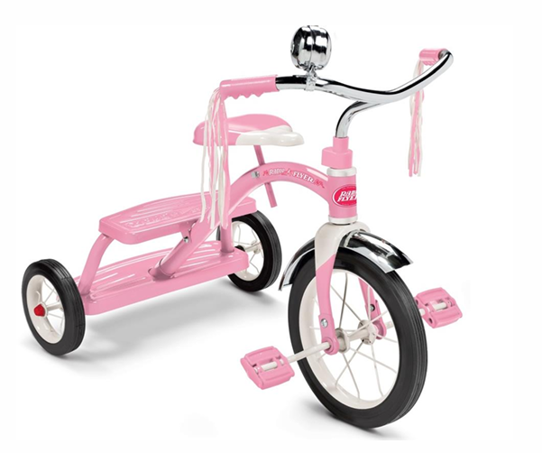 Radio Flyer Classic Pink Dual Deck Tricycle 33P