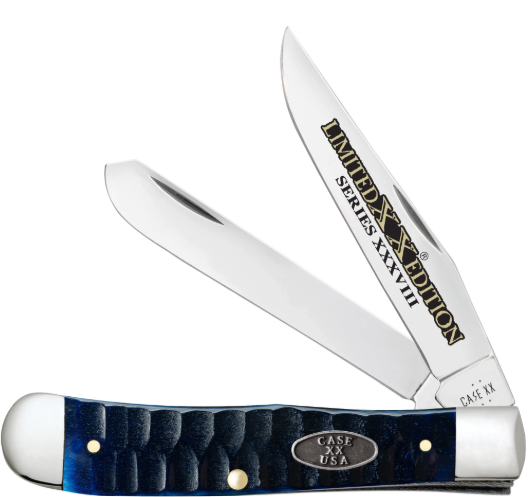 Case Kinfe Limited XX Edition Ocean Blue Bone Gator Jig Trapper 53980