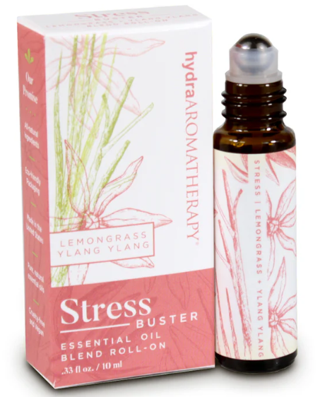 Hydra Aromatherapy Stress Roll on Essential Oil - Lemongrass Ylang Ylang