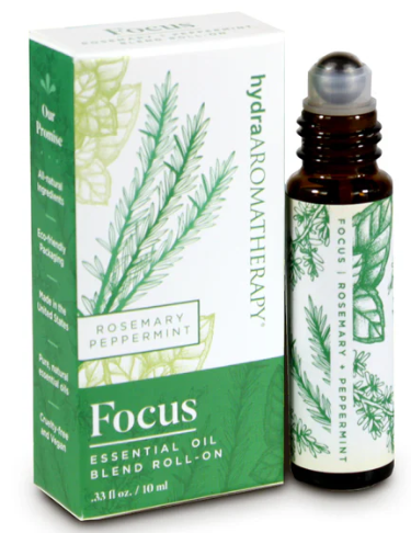 Hydra Aromatherapy Focus Roll on Essential Oil - Rosemary Peppermint
