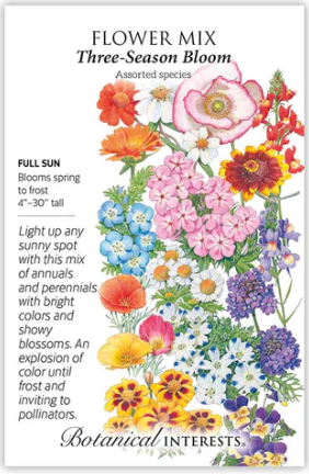 Three-Season Bloom Flower Mix
