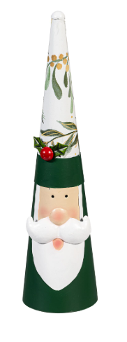 Metal Garden Santa