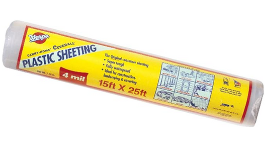 Warp's Plastic Sheeting 15x25