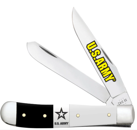 Case Knife U.S. Army Synthetic Smooth Trapper w/ Jewel Box 15059