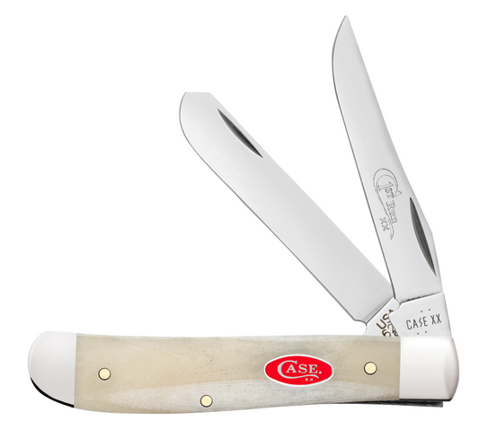 Case Knife Natural Bone Smooth Mini Trapper 84021 First Production Run