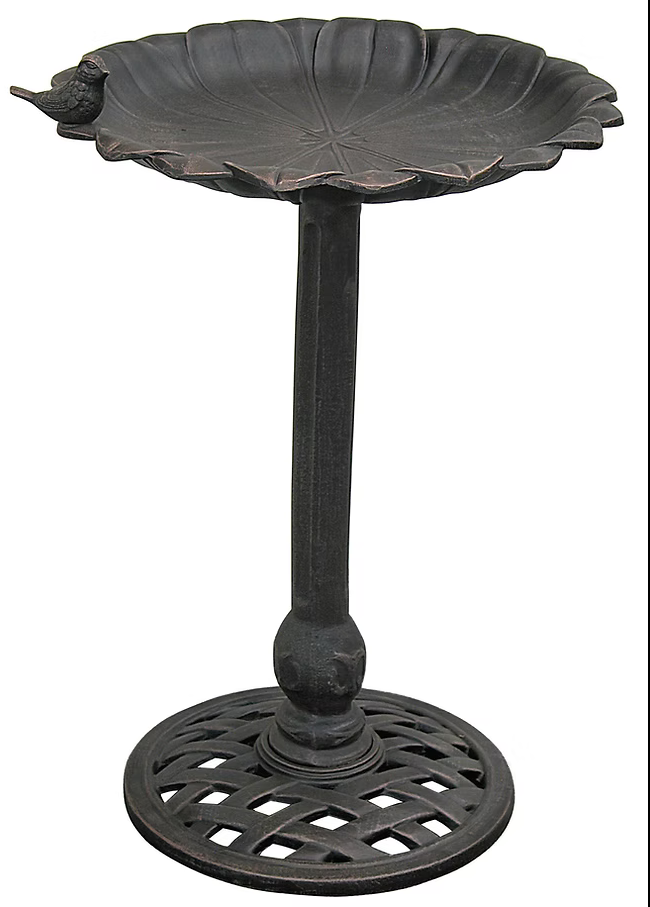 Reflection Birdbath Copper Rust