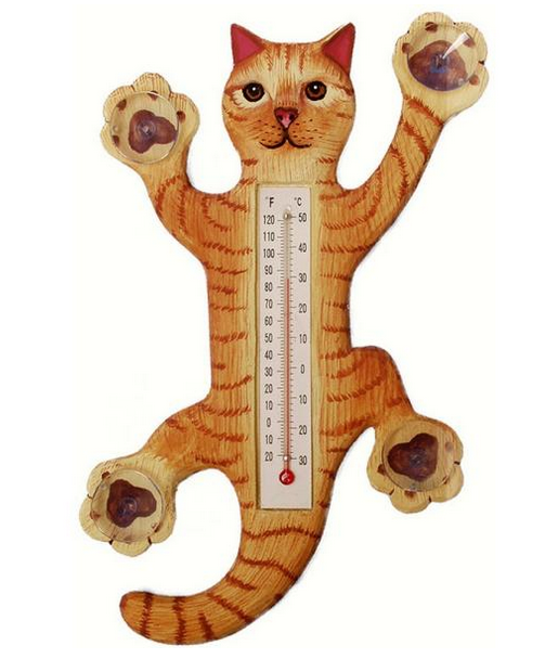 Orange Cat Thermometer