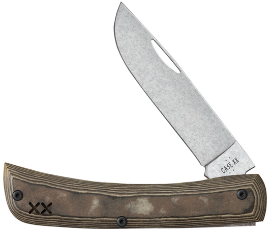 Case Knife Luna Richlite W/Black G-10 Smooth XR Sod Buster Jr 66388