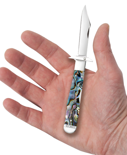 Case Knife Abalone Smooth Cheetah Cub 12040