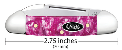 Case Knife Pink Crackle Kirinite Baby Butterbean 16164